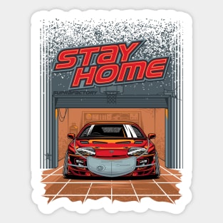 Toyota Supra Stay Home Sticker